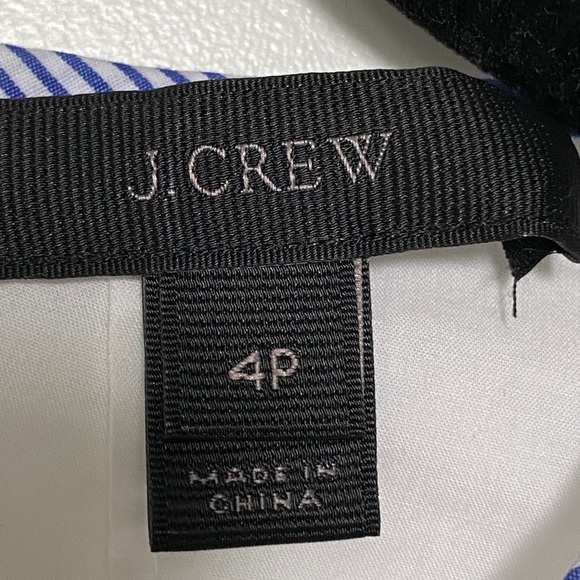 J.Crew White  Button Back Bell Sleeve Top - Picture 6 of 6